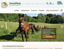 Tablet Screenshot of animal-spirit.at